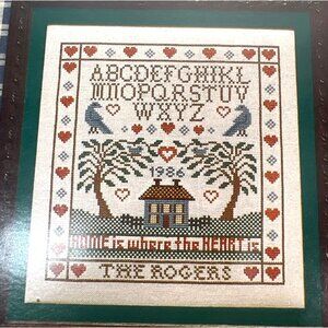 Home & Heart Sampler Cross Stitch Pattern By J.R. Rogers Counted Collection